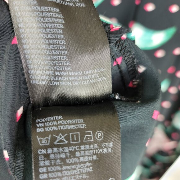 H&M Floral Print Tie Long Sleeve Midi Dress - Picture 12 of 12